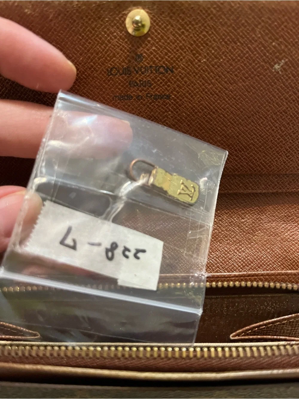 Louis Vuitton Monogram Canvas Compact Wallet in Brown and Gold